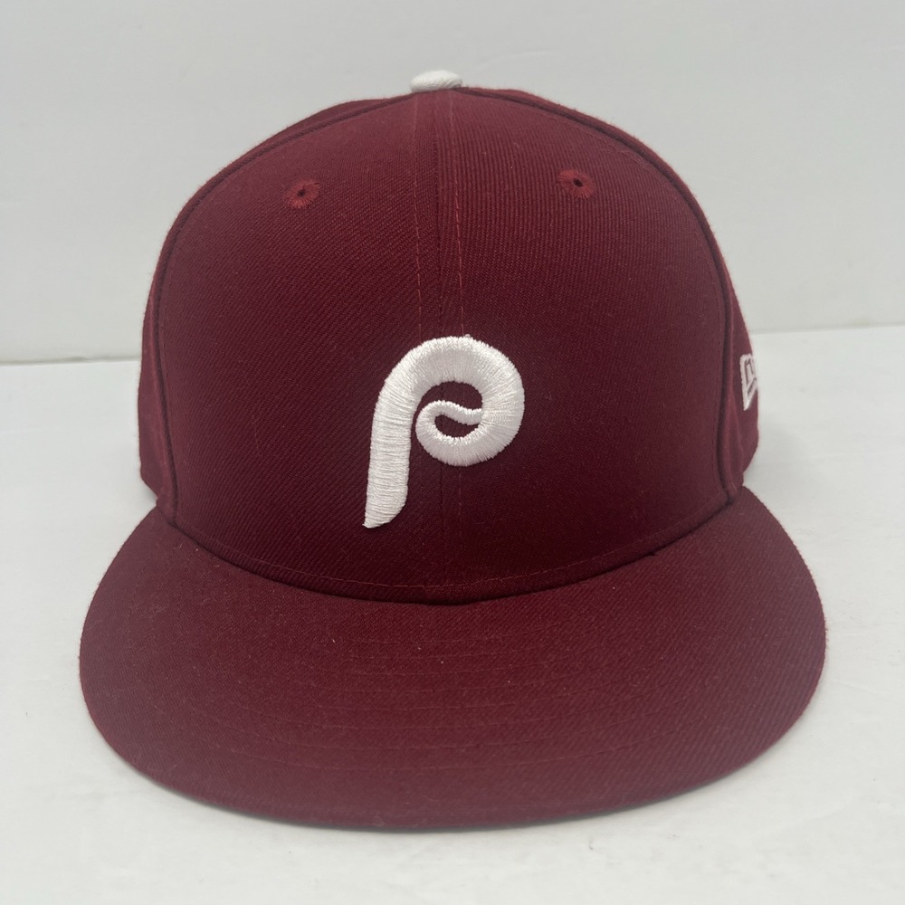 New Era 59Fifty Philadelphia Phillies Maroon Fitted Hat 7 1/8